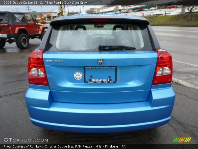 Surf Blue Pearl / Dark Slate Gray 2008 Dodge Caliber SE