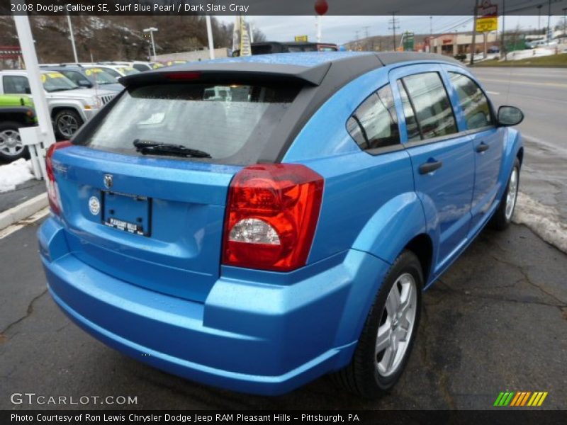 Surf Blue Pearl / Dark Slate Gray 2008 Dodge Caliber SE
