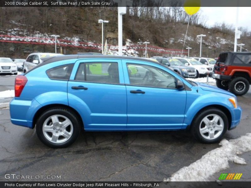 Surf Blue Pearl / Dark Slate Gray 2008 Dodge Caliber SE