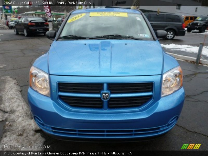 Surf Blue Pearl / Dark Slate Gray 2008 Dodge Caliber SE