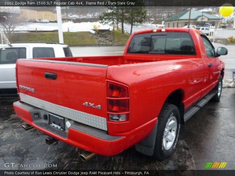 Flame Red / Dark Slate Gray 2002 Dodge Ram 1500 SLT Regular Cab 4x4