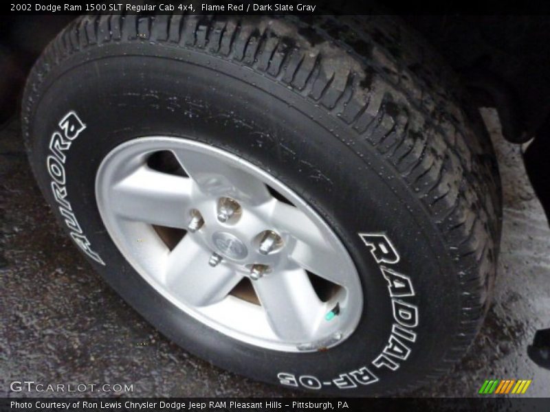 Flame Red / Dark Slate Gray 2002 Dodge Ram 1500 SLT Regular Cab 4x4