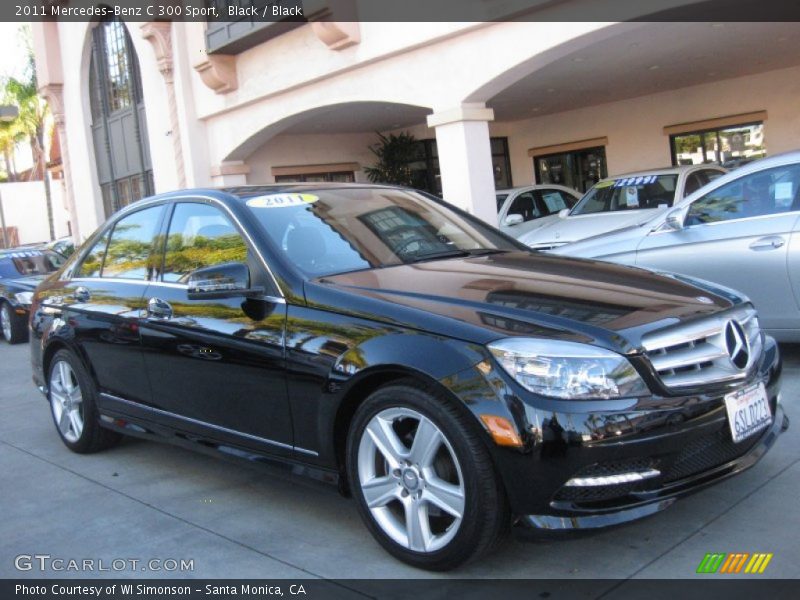 Black / Black 2011 Mercedes-Benz C 300 Sport