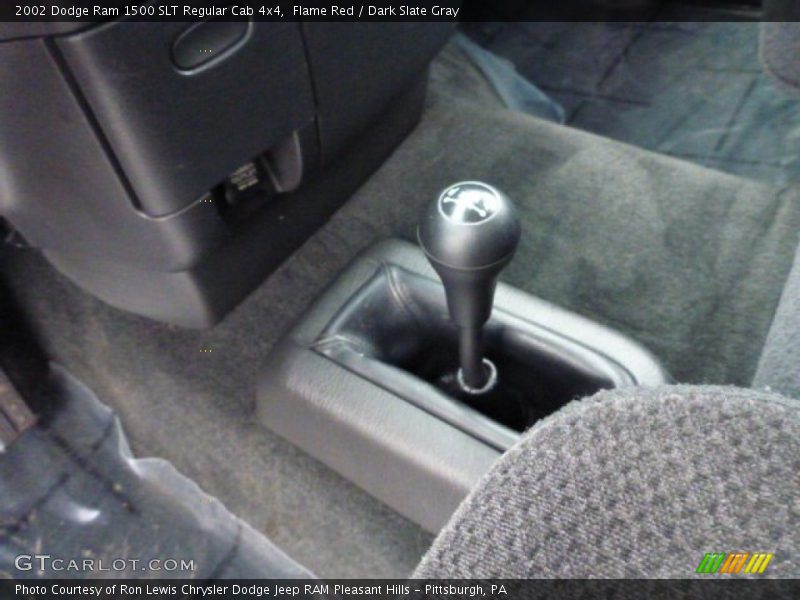 Flame Red / Dark Slate Gray 2002 Dodge Ram 1500 SLT Regular Cab 4x4