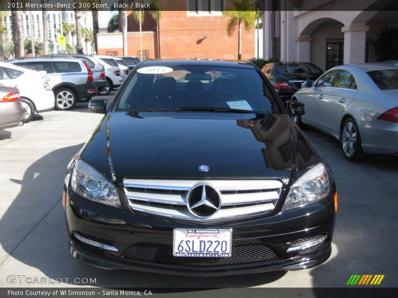 Black / Black 2011 Mercedes-Benz C 300 Sport