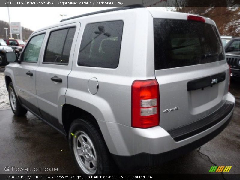 Bright Silver Metallic / Dark Slate Gray 2013 Jeep Patriot Sport 4x4