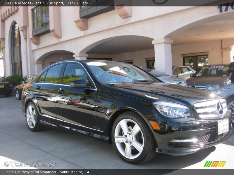 Black / Black 2011 Mercedes-Benz C 300 Sport