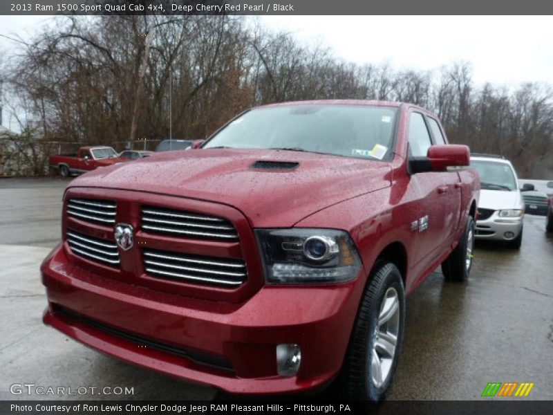 Deep Cherry Red Pearl / Black 2013 Ram 1500 Sport Quad Cab 4x4