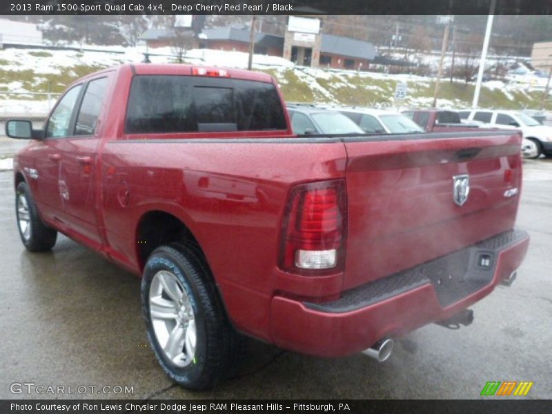 Deep Cherry Red Pearl / Black 2013 Ram 1500 Sport Quad Cab 4x4