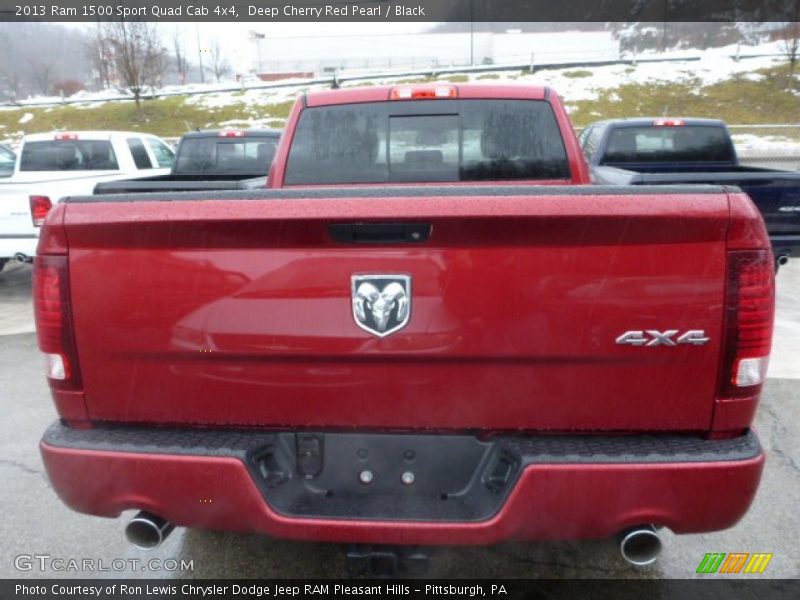 Deep Cherry Red Pearl / Black 2013 Ram 1500 Sport Quad Cab 4x4