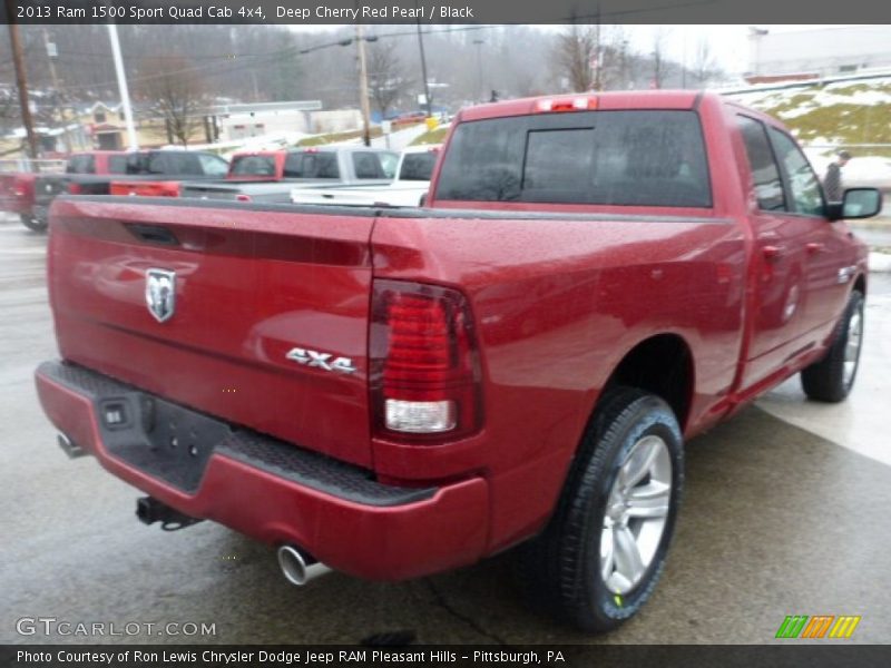 Deep Cherry Red Pearl / Black 2013 Ram 1500 Sport Quad Cab 4x4