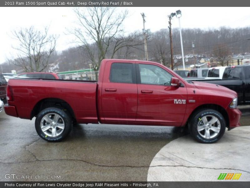 Deep Cherry Red Pearl / Black 2013 Ram 1500 Sport Quad Cab 4x4