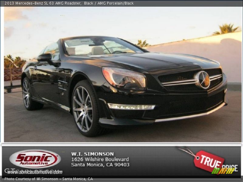 Black / AMG Porcelain/Black 2013 Mercedes-Benz SL 63 AMG Roadster