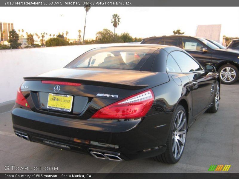 Black / AMG Porcelain/Black 2013 Mercedes-Benz SL 63 AMG Roadster