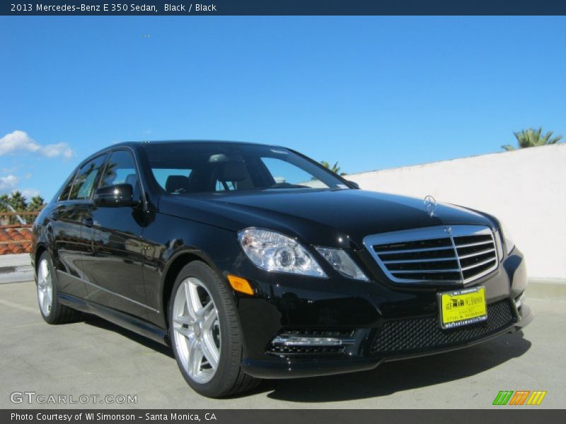 Black / Black 2013 Mercedes-Benz E 350 Sedan