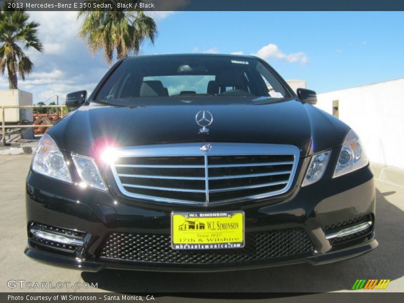 Black / Black 2013 Mercedes-Benz E 350 Sedan
