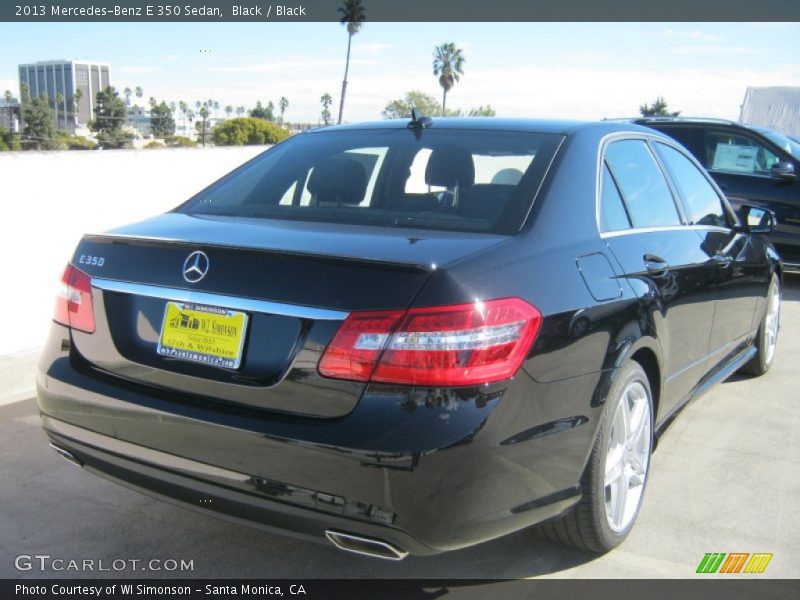 Black / Black 2013 Mercedes-Benz E 350 Sedan