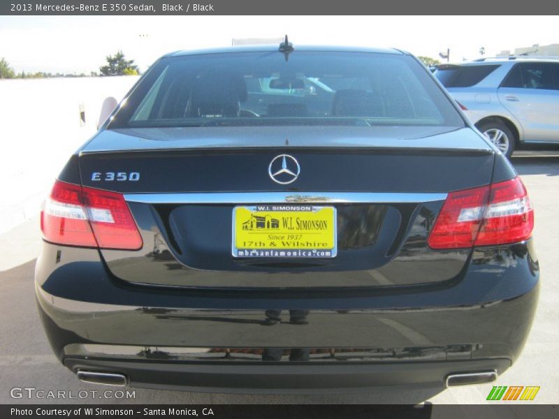 Black / Black 2013 Mercedes-Benz E 350 Sedan
