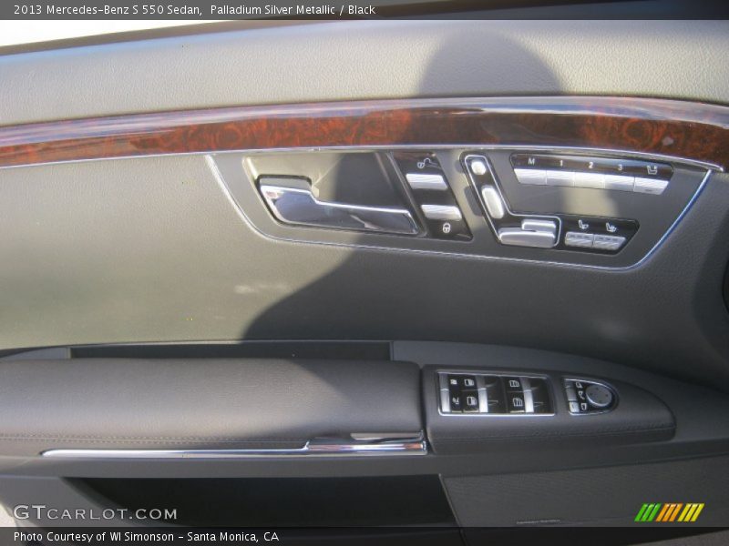 Palladium Silver Metallic / Black 2013 Mercedes-Benz S 550 Sedan