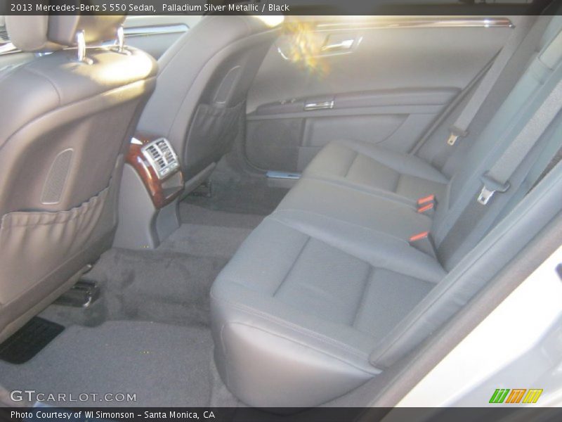 Palladium Silver Metallic / Black 2013 Mercedes-Benz S 550 Sedan