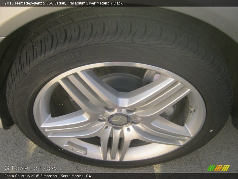 Palladium Silver Metallic / Black 2013 Mercedes-Benz S 550 Sedan
