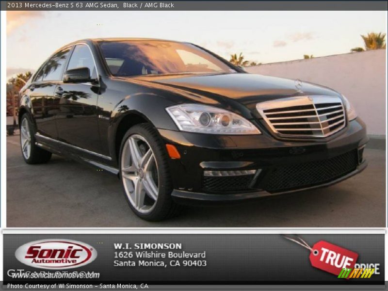 Black / AMG Black 2013 Mercedes-Benz S 63 AMG Sedan