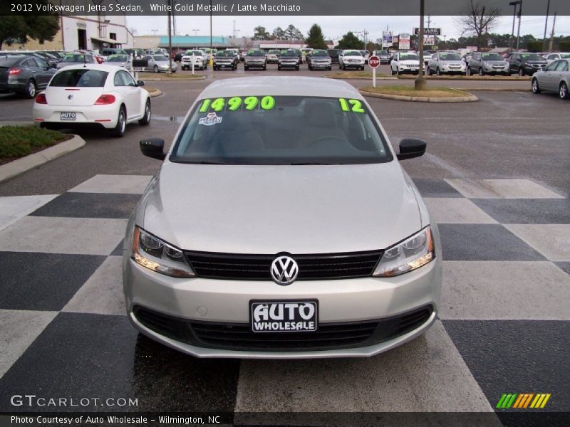 White Gold Metallic / Latte Macchiato 2012 Volkswagen Jetta S Sedan
