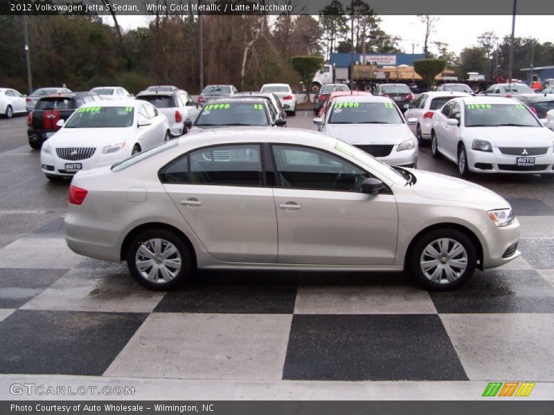 White Gold Metallic / Latte Macchiato 2012 Volkswagen Jetta S Sedan