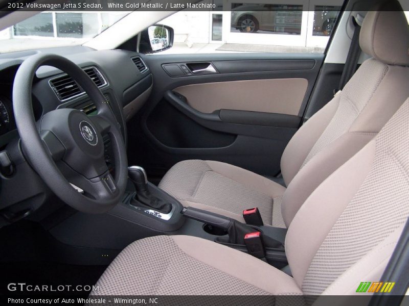 White Gold Metallic / Latte Macchiato 2012 Volkswagen Jetta S Sedan