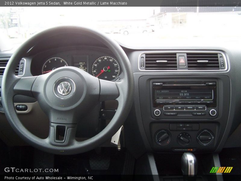 White Gold Metallic / Latte Macchiato 2012 Volkswagen Jetta S Sedan