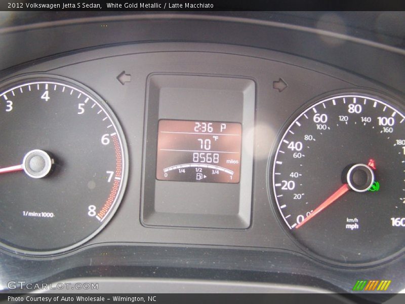White Gold Metallic / Latte Macchiato 2012 Volkswagen Jetta S Sedan