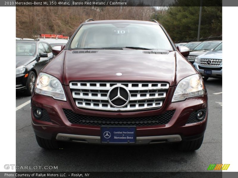 Barolo Red Metallic / Cashmere 2010 Mercedes-Benz ML 350 4Matic