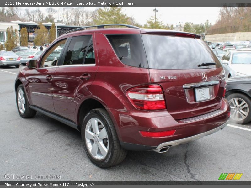 Barolo Red Metallic / Cashmere 2010 Mercedes-Benz ML 350 4Matic
