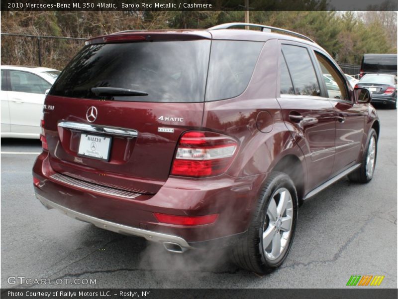 Barolo Red Metallic / Cashmere 2010 Mercedes-Benz ML 350 4Matic