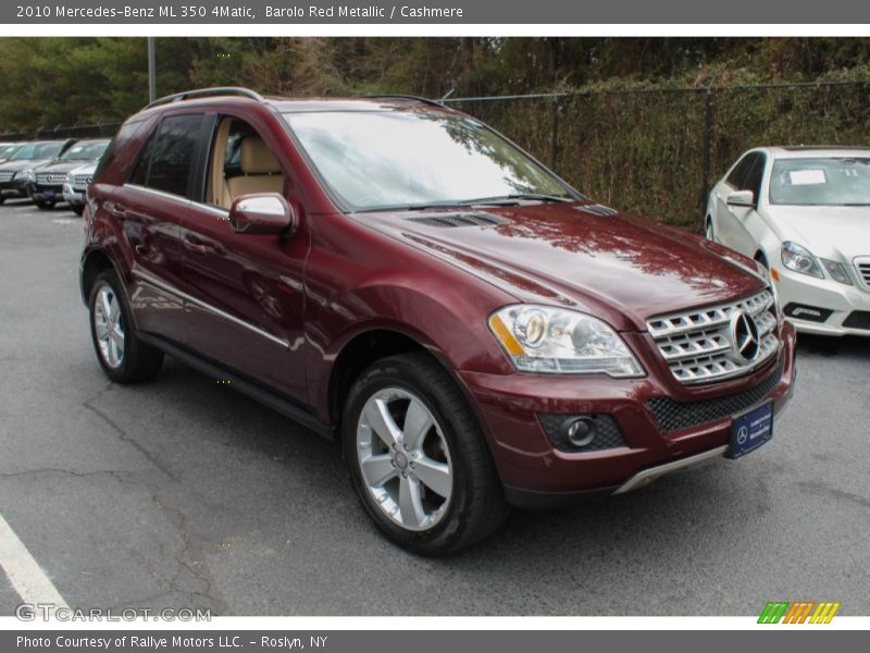 Barolo Red Metallic / Cashmere 2010 Mercedes-Benz ML 350 4Matic