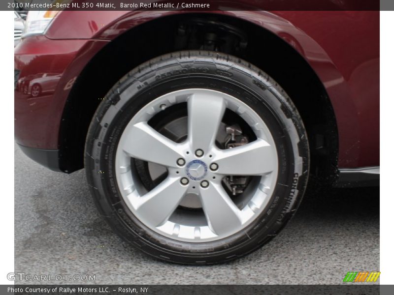 Barolo Red Metallic / Cashmere 2010 Mercedes-Benz ML 350 4Matic