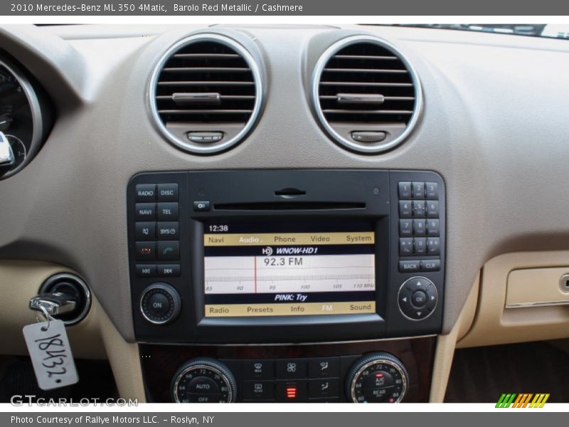 Barolo Red Metallic / Cashmere 2010 Mercedes-Benz ML 350 4Matic
