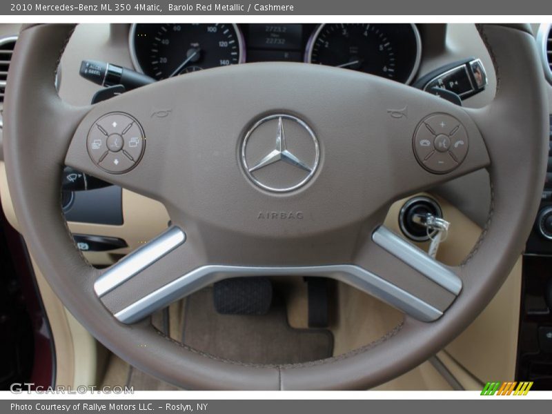 Barolo Red Metallic / Cashmere 2010 Mercedes-Benz ML 350 4Matic