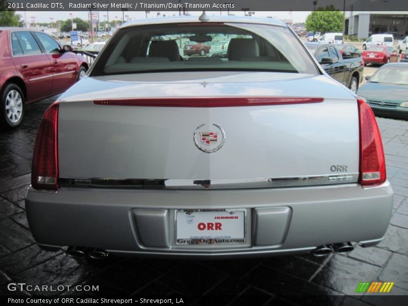Radiant Silver Metallic / Titanium/Dark Titanium Accents 2011 Cadillac DTS