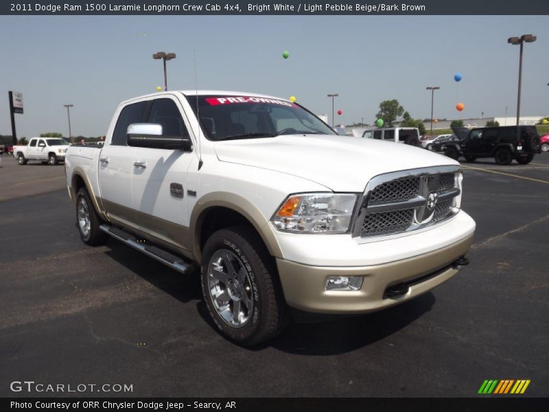 Front 3/4 View of 2011 Ram 1500 Laramie Longhorn Crew Cab 4x4