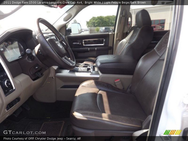  2011 Ram 1500 Laramie Longhorn Crew Cab 4x4 Light Pebble Beige/Bark Brown Interior