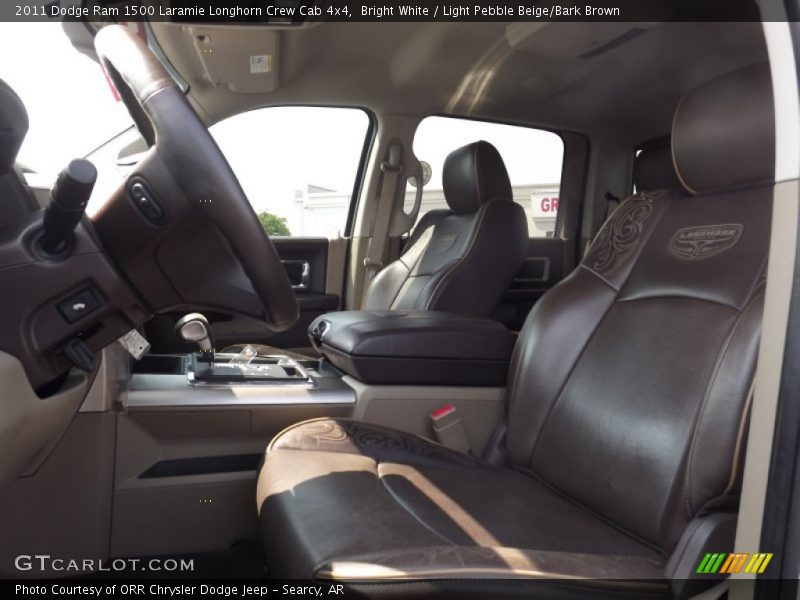 Front Seat of 2011 Ram 1500 Laramie Longhorn Crew Cab 4x4
