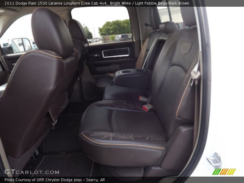 Rear Seat of 2011 Ram 1500 Laramie Longhorn Crew Cab 4x4