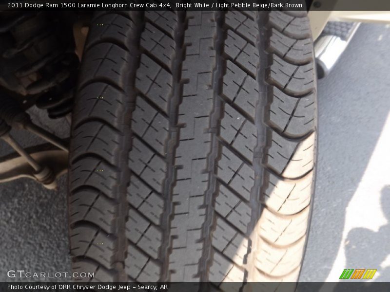 Bright White / Light Pebble Beige/Bark Brown 2011 Dodge Ram 1500 Laramie Longhorn Crew Cab 4x4