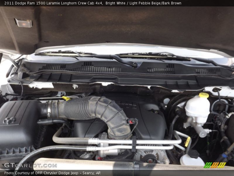 Bright White / Light Pebble Beige/Bark Brown 2011 Dodge Ram 1500 Laramie Longhorn Crew Cab 4x4
