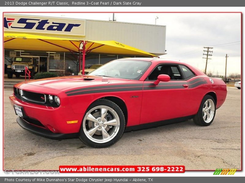 Redline 3-Coat Pearl / Dark Slate Gray 2013 Dodge Challenger R/T Classic