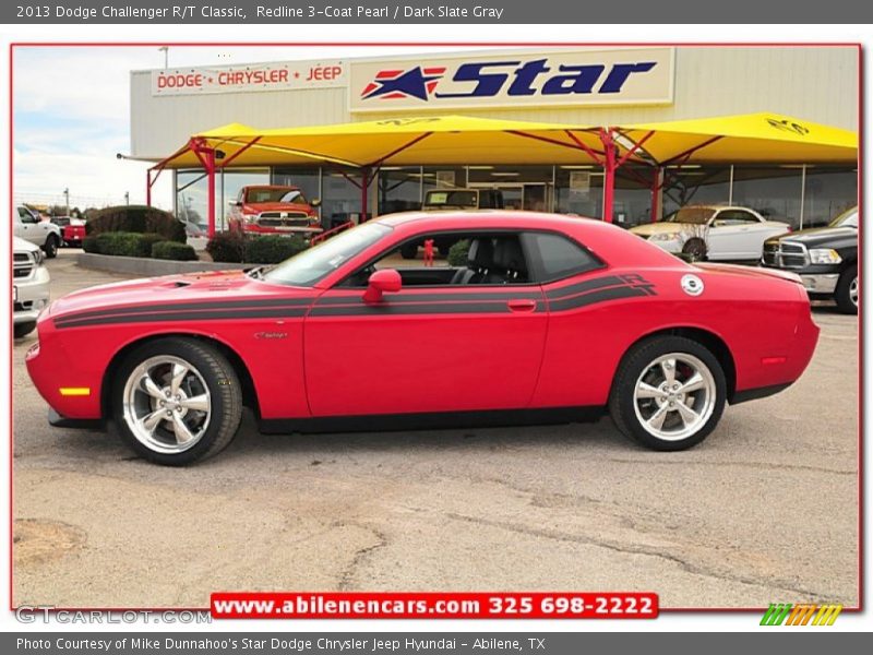Redline 3-Coat Pearl / Dark Slate Gray 2013 Dodge Challenger R/T Classic