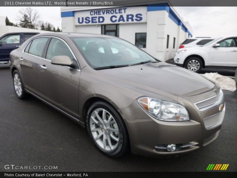 Mocha Steel Metallic / Ebony/Brick 2011 Chevrolet Malibu LTZ