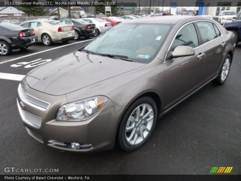 Mocha Steel Metallic / Ebony/Brick 2011 Chevrolet Malibu LTZ