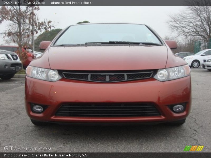 Habanero Red Pearl / Black 2007 Honda Civic Si Coupe